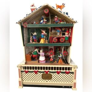 Mr. Christmas Santa's Musical Workshop Animated Musical Light-up WORKS Vtg 1995